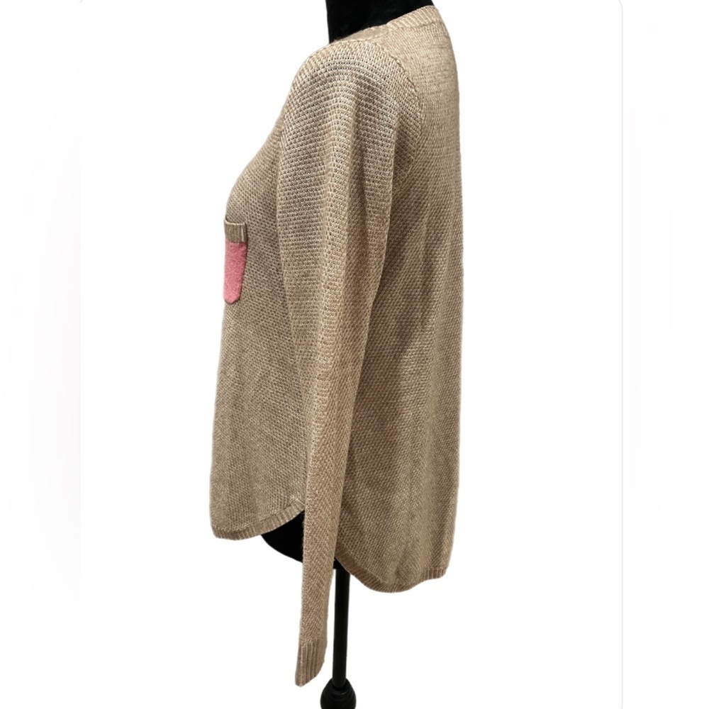 Zaket & Plover Tan Wool and Cotton Sweater- extra small - Picture 3 of 7
